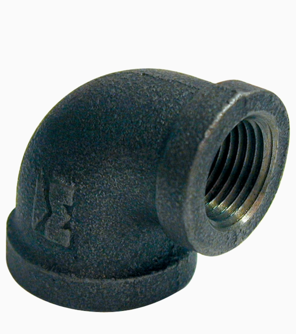 1-in x 1-in dia 90-Degree Black Iron Elbow Fitting