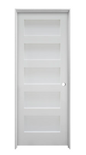 Load image into Gallery viewer, Mastercraft® 28&quot;W x 80&quot;H Primed 5-Panel Equal Interior Door System - Left Inswing

