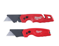 FASTBACK Folding Utility Knife with Blade Storage & Compact Folding Utility Knife with 2 General Purpose Blades (2-Pack)