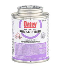 Load image into Gallery viewer, 8 oz. Purple CPVC and PVC Primer and Regular Clear PVC Cement Combo Pack
