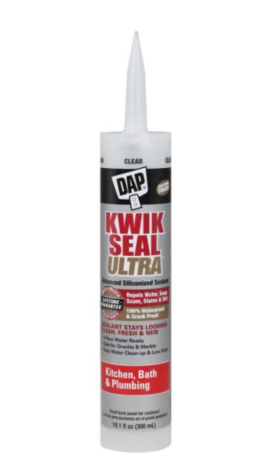 Kwik Seal Ultra 10.1 oz. Clear Advanced Siliconized Kitchen and Bath Caulk