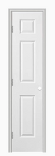 Load image into Gallery viewer, Masonite Traditional 18-in x 80-in 6-Panel Hollow Core Primed Molded Composite Right Hand Inswing/Outswing Single Prehung Interior Door
