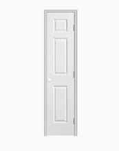 Load image into Gallery viewer, Masonite Traditional 18-in x 80-in 6-Panel Hollow Core Primed Molded Composite Left Hand Inswing/Outswing Single Prehung Interior Door
