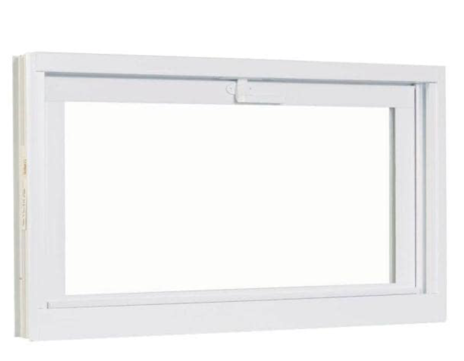 30.75 in. x 14.75 in. White Hopper Vinyl Window