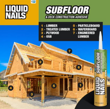 Load image into Gallery viewer, Subfloor and Deck 28 oz. Tan Low VOC Construction Adhesive
