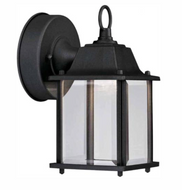 Black Outdoor LED Wall Lantern Sconce
