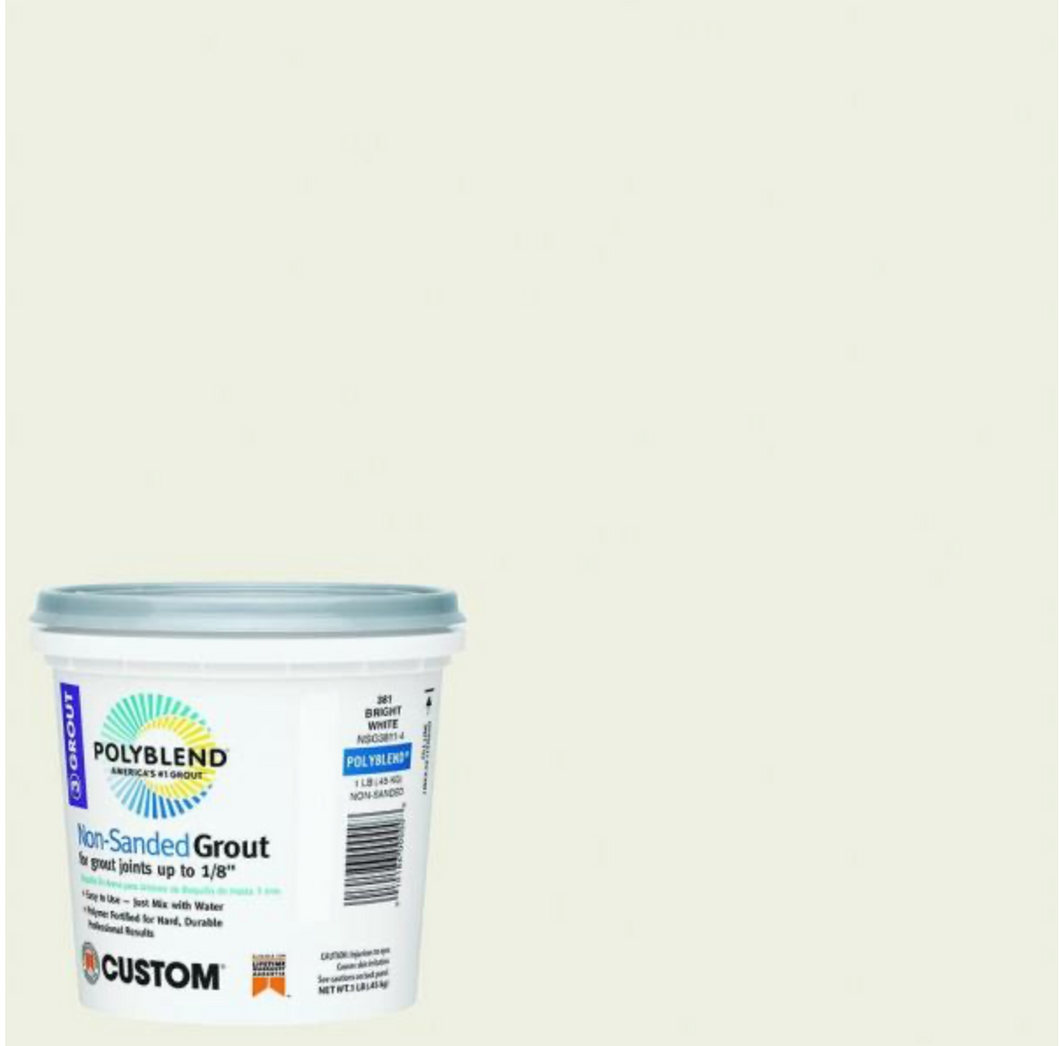Polyblend #381 Bright White 1 lb. Non-Sanded Grout