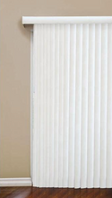 Load image into Gallery viewer, Crown White Room Darkening 3.5 in. Vertical Blind Kit for Sliding Door or Window - 78 in. W x 84 in. L
