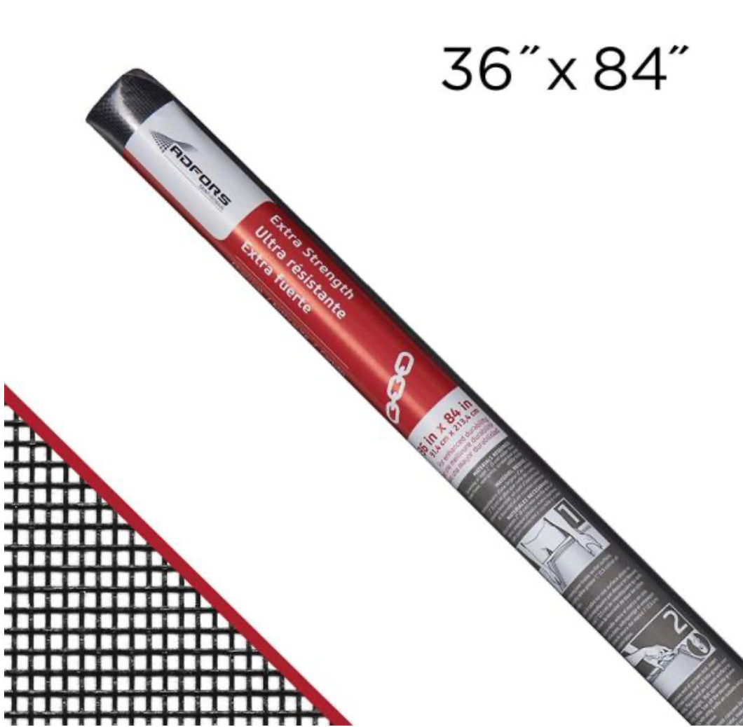 36 in. x 84 in. Charcoal Fiberglass Extra Strength Screen Roll for Windows and Door