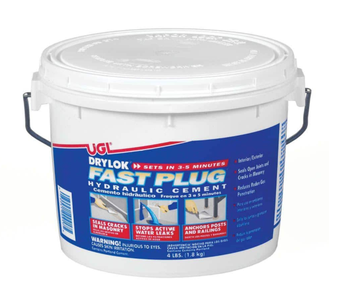 4 lb. Fast Plug Hydraulic Cement Mix – Denali Building Supply
