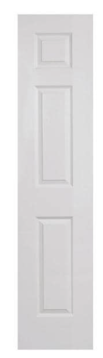 6-Panel Textured Hollow Core White Primed Composite Single Prehung Interior Door