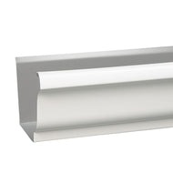 0.4 ft. White K-Style Aluminum Gutter - Denali Building Supply