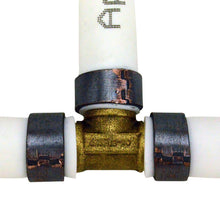 Load image into Gallery viewer, 1/2 in. Brass PEX Barb Tee - Denali Building Supply
