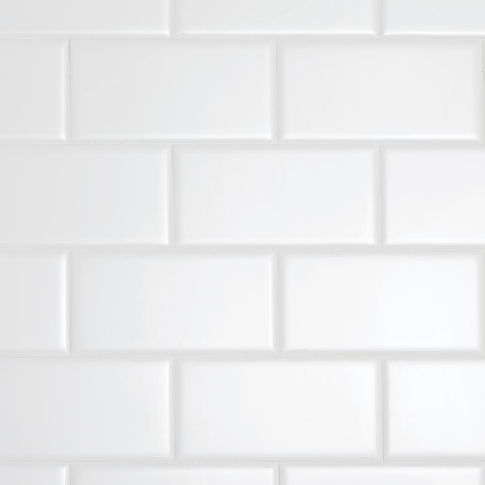 Restore Bright White 3 in. x 6 in. Ceramic Modular Wall Tile (12.5 sq. ft. / Case)