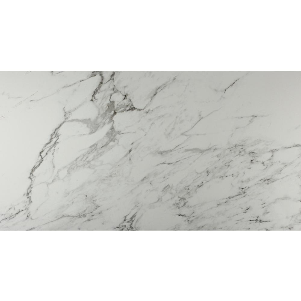 Carrara 12 in. x 24 in. Glazed Porcelain Floor and Wall Tile (2 sq. ft.) Case - Denali Building Supply