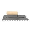 Load image into Gallery viewer, 1/2 in. x 1/2 in. x 1/2 in. Traditional Carbon Steel Square-Notch Flooring Trowel with Wood Handle

