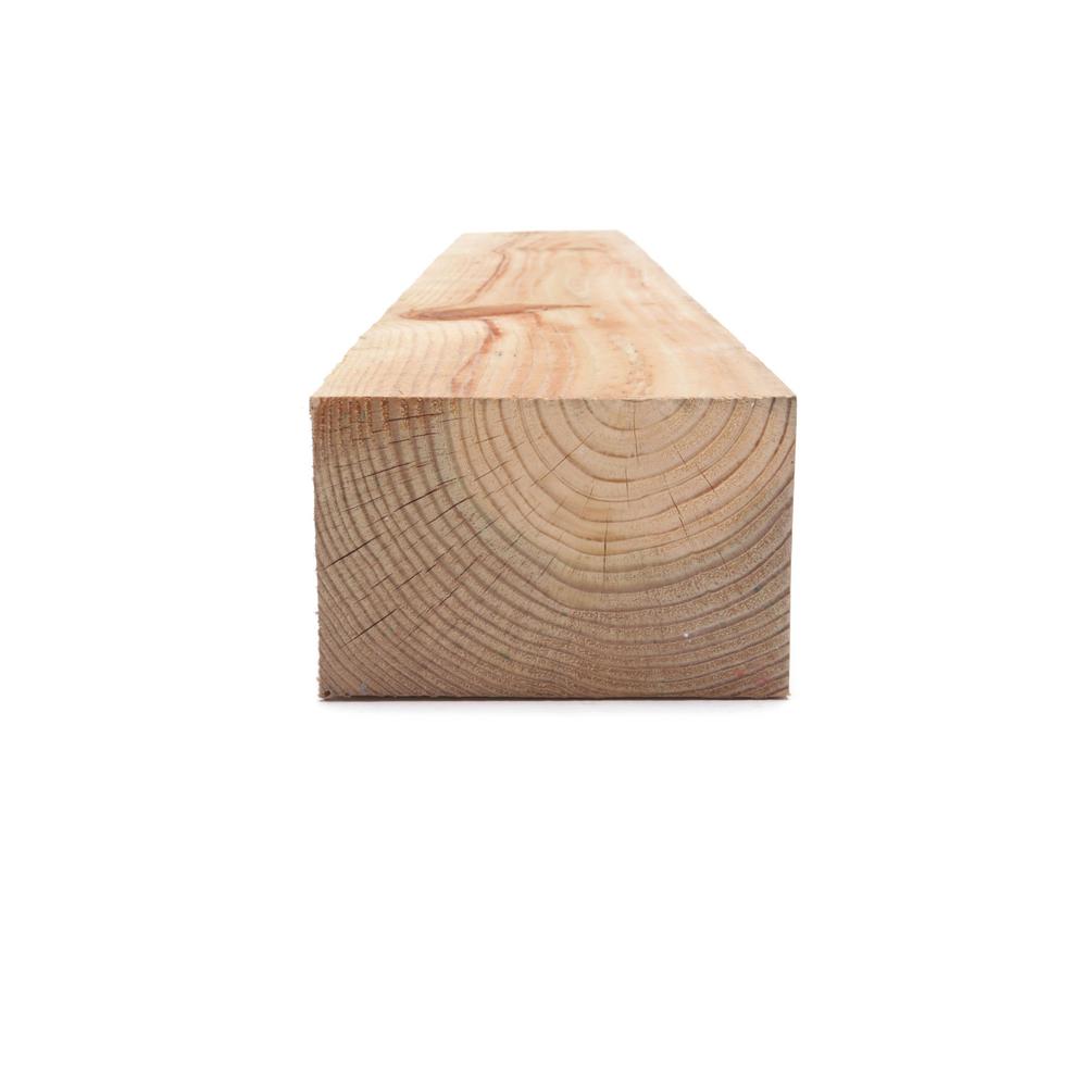4 in. x 6 in. x 12 ft. #2 Ground Contact Cedar-Tone Pressure-Treated Timber - Denali Building Supply