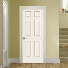 Load image into Gallery viewer, 28 in. x 80 in. Colonist Right-Hand Primed Textured Molded Composite MDF Single Prehung Interior Door with Split Jamb by JELD-WEN
