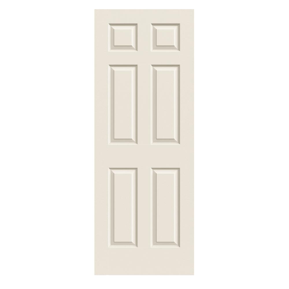 24 in. x 80 in. Colonist Primed Textured Molded Composite MDF Interior Door Slab - Denali Building Supply