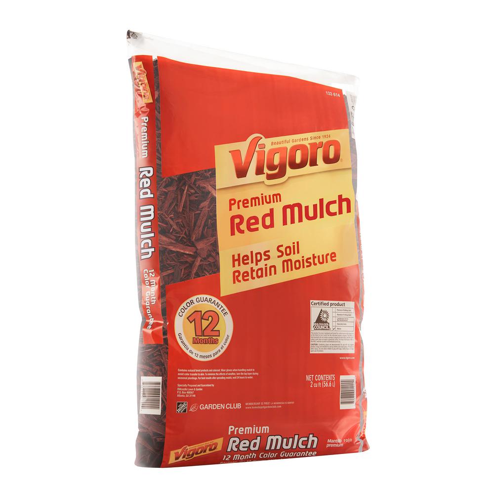 Vigoro 2 cu. ft. Bagged Red Mulch
