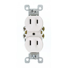 Load image into Gallery viewer, 15 Amp 2-Wire Duplex Outlet, White - Denali Building Supply
