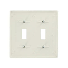 Load image into Gallery viewer, 2-Gang Toggle Wall Plate, White - Denali Building Supply
