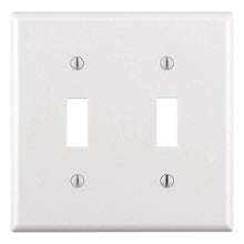 Load image into Gallery viewer, 2-Gang Toggle Wall Plate, White - Denali Building Supply
