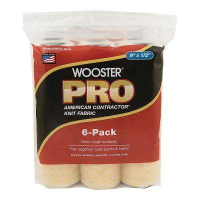 Wooster Pro American Contractor High-Density Knit Fabric Roller Cover (6-Pack)